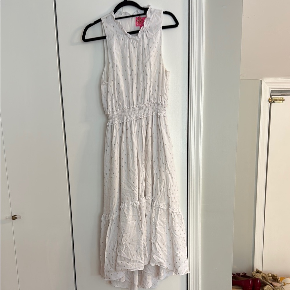 White Sleeveless Maxi Dress